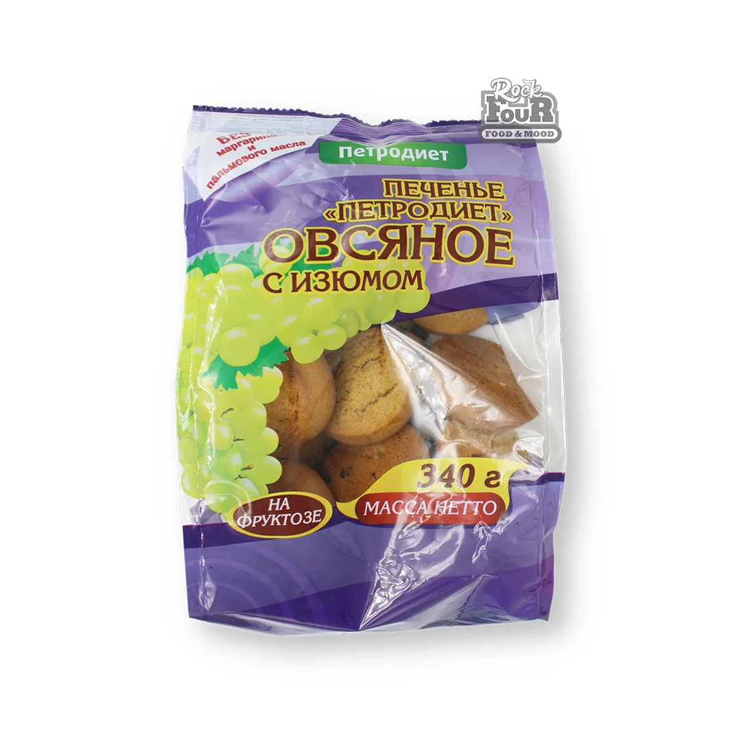 Cookies "Petrodiet" with oats, raisins and fructose 340g